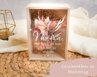 Muttertagsgeschenk Geschenkbox Mama | Das Beste an mir | Blumenbox | Geburtstagsgeschenk Mama