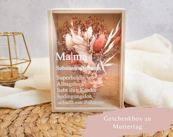 Muttertagsgeschenk Geschenkbox Mama | Definition Mama | Blumenbox | Geburtstagsgeschenk Mama