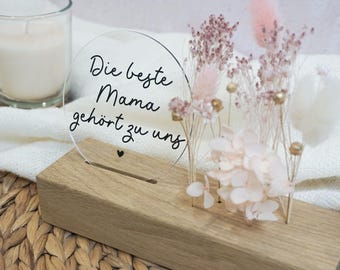 Stilvolles Muttertagsgeschenk | Handgemachter Trockenblumenständer | zeitlose Blumendeko für Mama | Nachhaltiges Geschenk mit Liebe