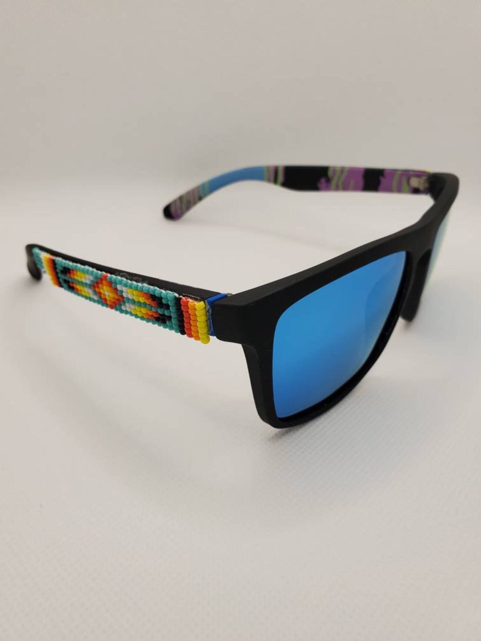 Beaded polarized sunglasses. Native American beaded Etsy