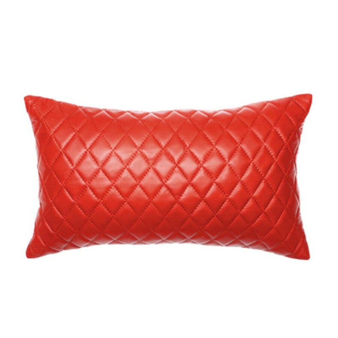 Leather Cushion Covers Soft Genuine Leather Pillow Case Gift Etsy