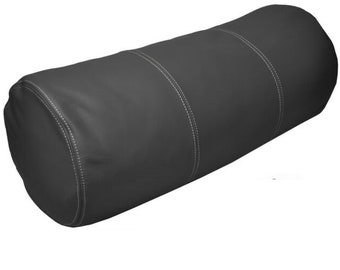 black neck roll pillow