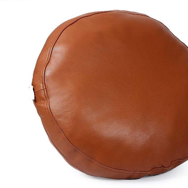 Leather Floor Pillow Etsy
