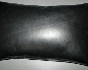 etsy leather pillow