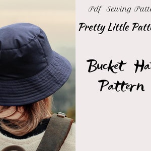 Pdf Bucket Hat Sewing Pattern Women Adult | Instant download print at home A4, US Letter