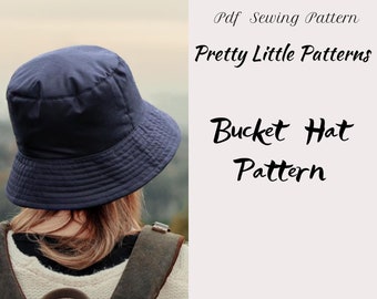 Pdf Bucket Hat Patron de Couture Femme Adulte | Téléchargement instantané imprimé à la maison A4, US Letter