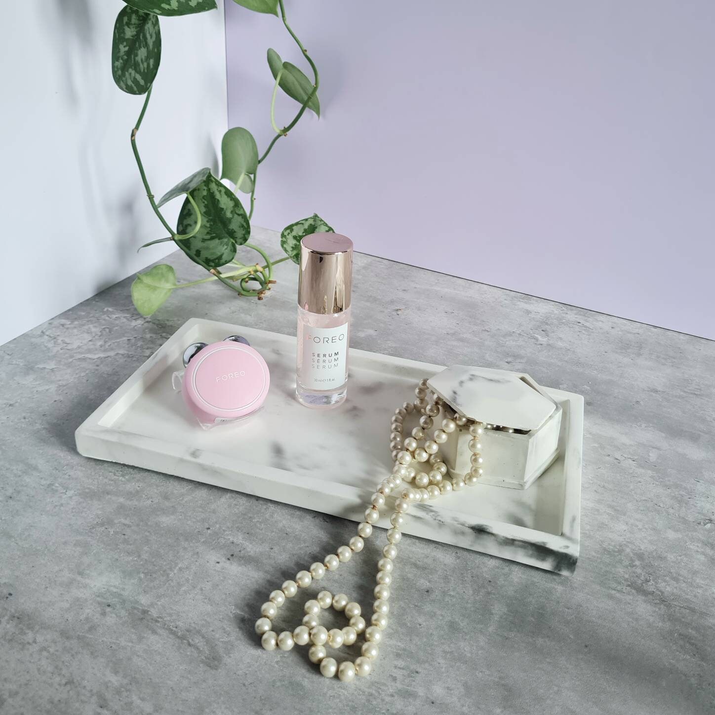 Rectangular Marble Tray Decorative Candle Dish Slim Skincare Etsy UK