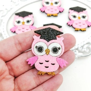 Glitzer Eulen Feltie: Zurück in der Schule Haarschleife