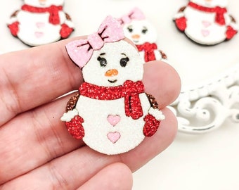 Snögubbefiltning - Glitterfiltning - Hårrosettfiltning - Julcentral - Glitterfiltapplikation - Filtning med märkesrulle - Scrapbooking DIY - Snögubbefiltning