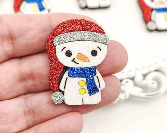 Snögubbefiltning - Glitterfiltning - Hårrosettfiltning - Julcentral - Glitterfiltapplikation - Filtning med märkesrulle - Scrapbooking DIY - Snögubbefiltning