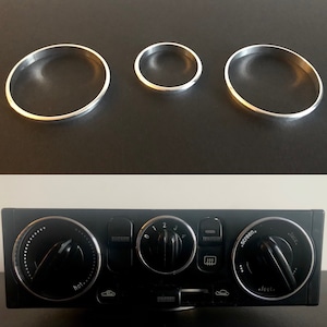MX5 Miata NB chrome heater panel rings