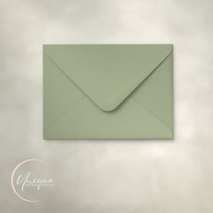 Sage green Envelopes, C5, 7x 5 and A6