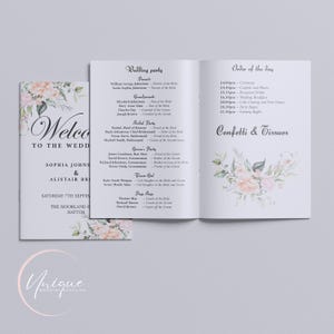 **Orden von Serviceheft, Hochzeit, Blush, Personalisiert,**