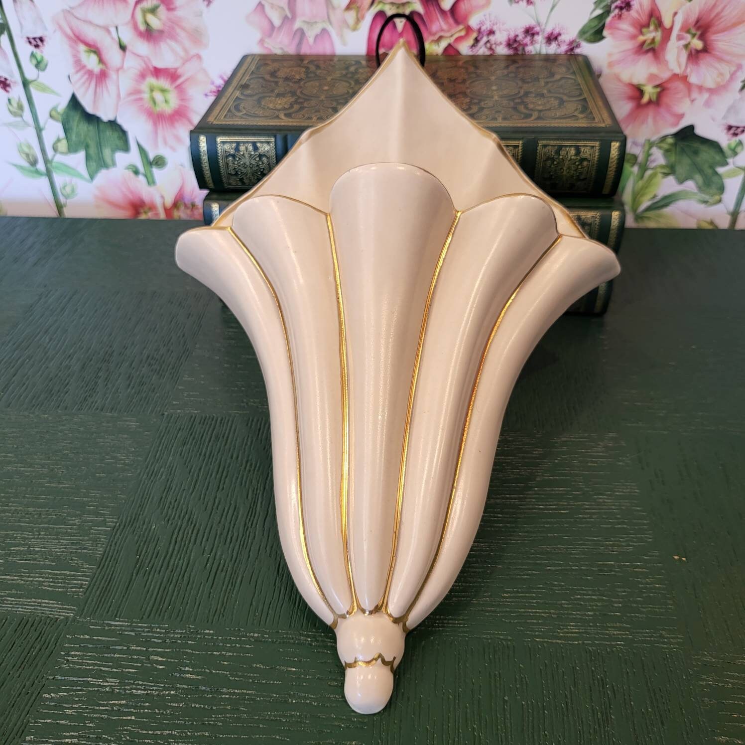 CLARICE CLIFF Art Deco Wall Pocket Vase. Very Good Condition. Etsy UK