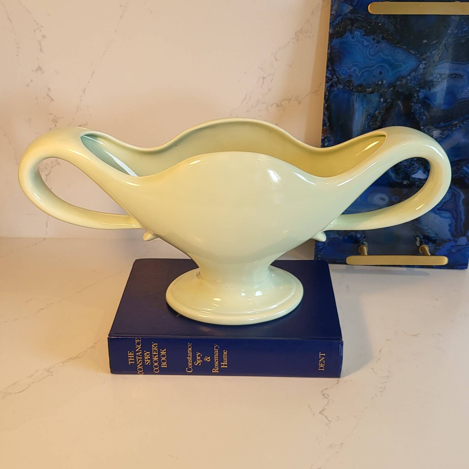 Original Fulham Pottery Large Glossy Pale Green Constance Spry Etsy UK