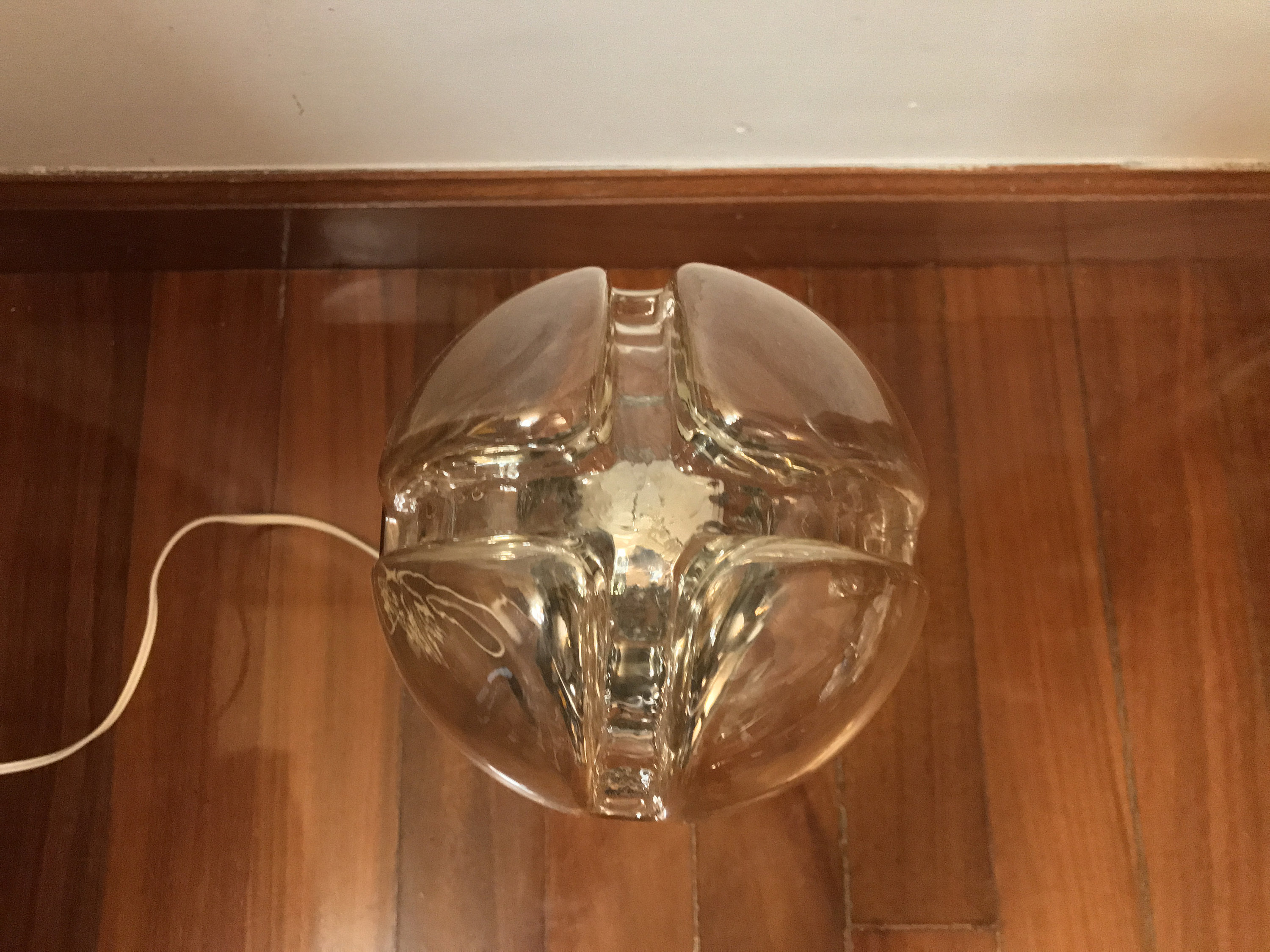 Mid century Italian Murano Mazzega large table lamp Murano Etsy