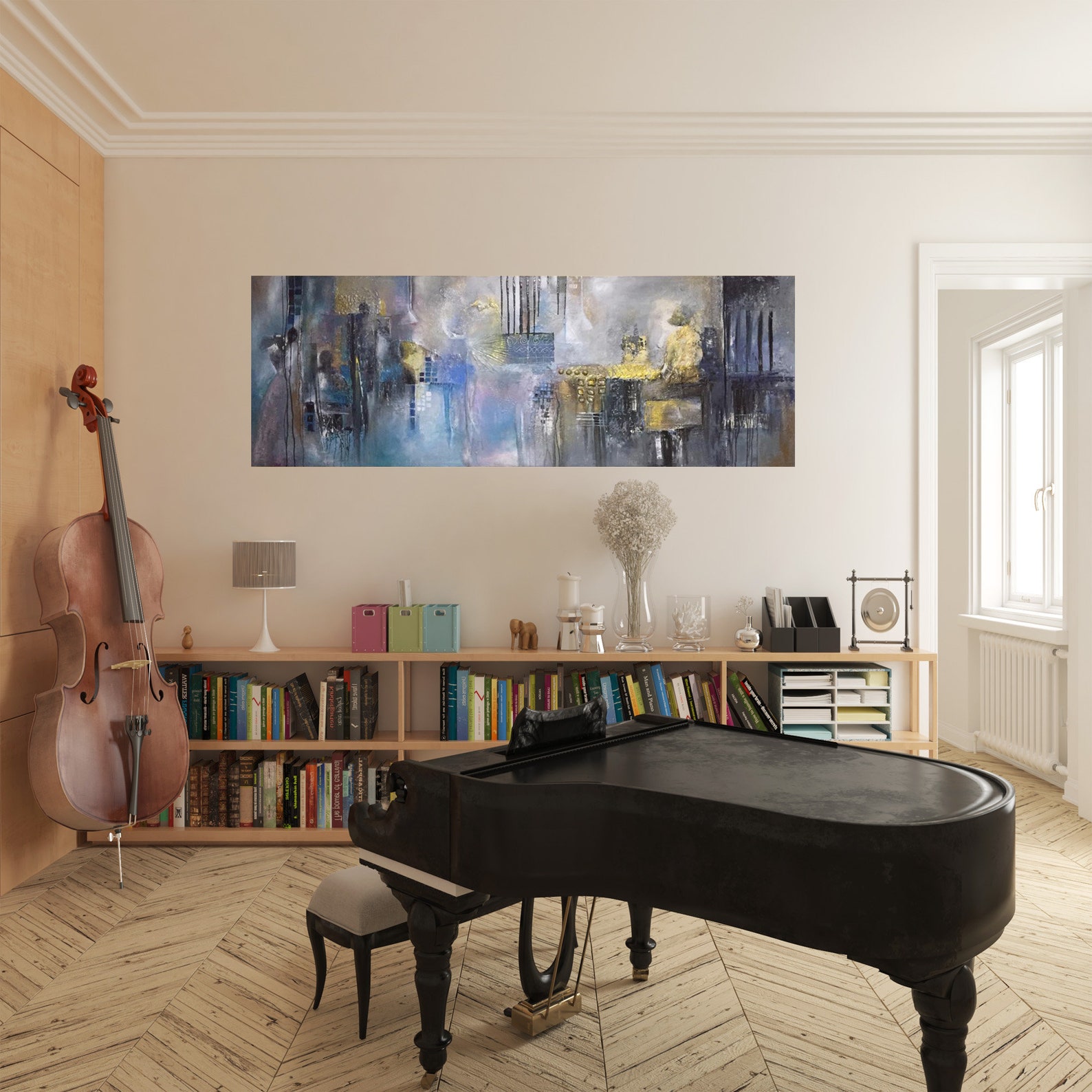 Music Orchestra contemporary abstract Painting Acrylic on Etsy