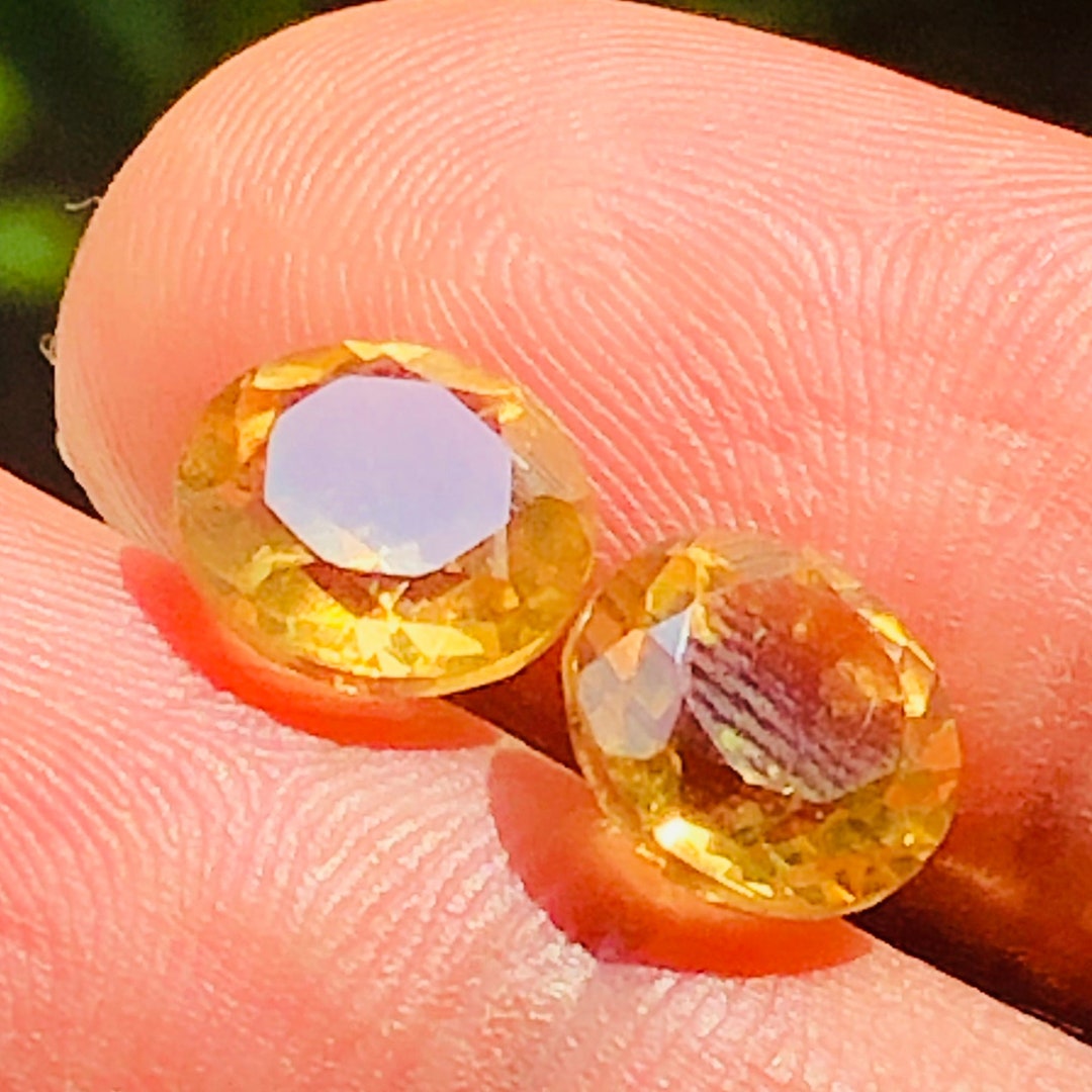 Eccellente Pietra Preziosa Di Zaffiro Giallo Taglio Cuscino - Foto 5