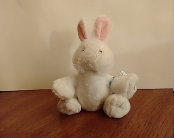 Ganz Webkinz WHITE BUNNY RABBIT Plush Stuffed Animal Toy No