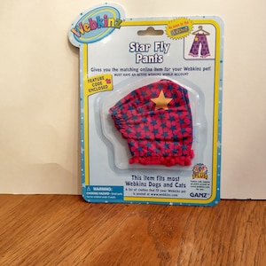 Webkinz Star Fly Pants Brand New With Feature Code