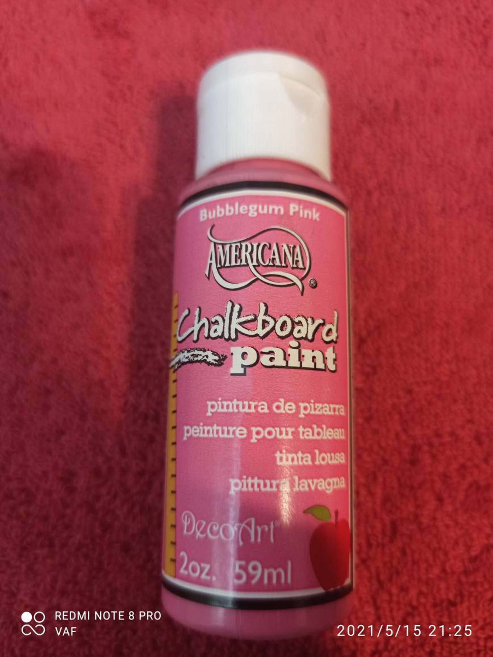Decoart Americana Chalkboard Paint Bubblegum Pink 2oz 59ml Etsy
