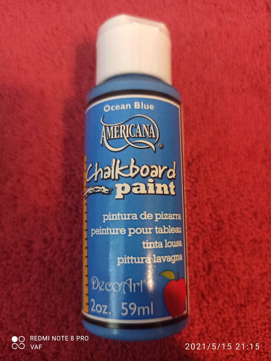 American Decoart Chalkboard Paint Ocean Blue 2oz 59ml Etsy