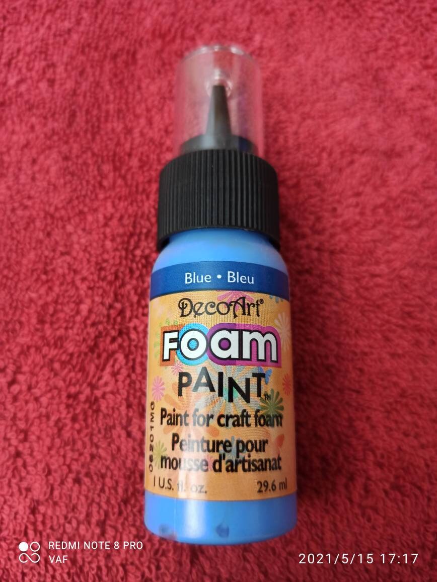 Decoart Foam Paint Paint for craft foam Blue 1oz 29.6ml Etsy