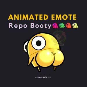 ANIMATED REPO Booty Emote /*Please Read Description*/ co-op Horror spooky Emote Butt Emote Gif Steam Streamer
