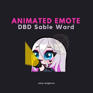 ANIMATED Sable Ward Emote | Sable Ward Flashlight Emote, Dead By Daylight Emote Twitch, Discord Emote, Dead By Daylight Killer Survivor