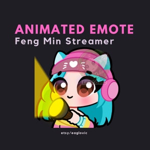 ANIMATED Streamer Feng Min Emote | Feng Min Flashlight Emote, Dead By Daylight Emote Twitch, Discord Emote, Dead By Daylight Killer Survivor