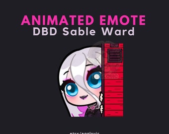 Animated Sable Ward Emote: Dbd Peek Locker Emote for Twitch, Discord (Digital Download)