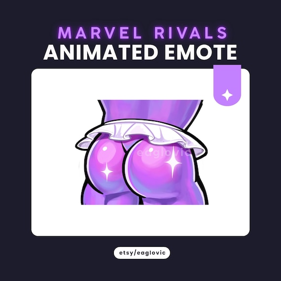 Animated Marvel Rivals Booty Emote Twitch Discord Kick Gif (Digital Download)