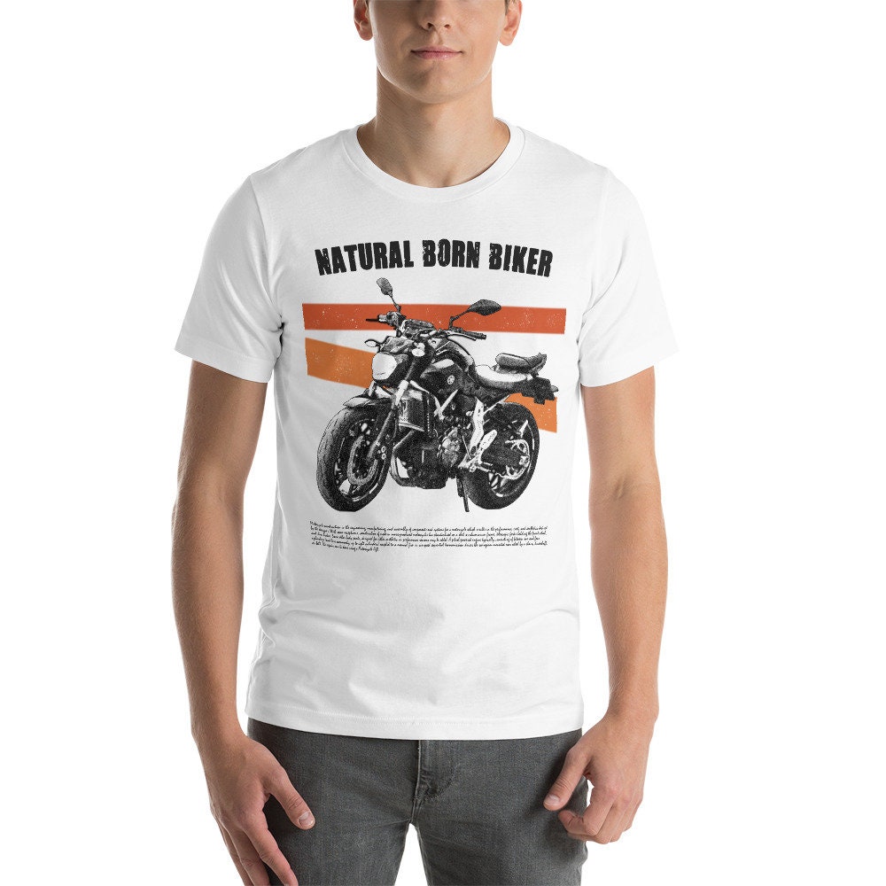 Short-sleeve Unisex T-shirt NATURAL BORN BIKER, Motorcycle