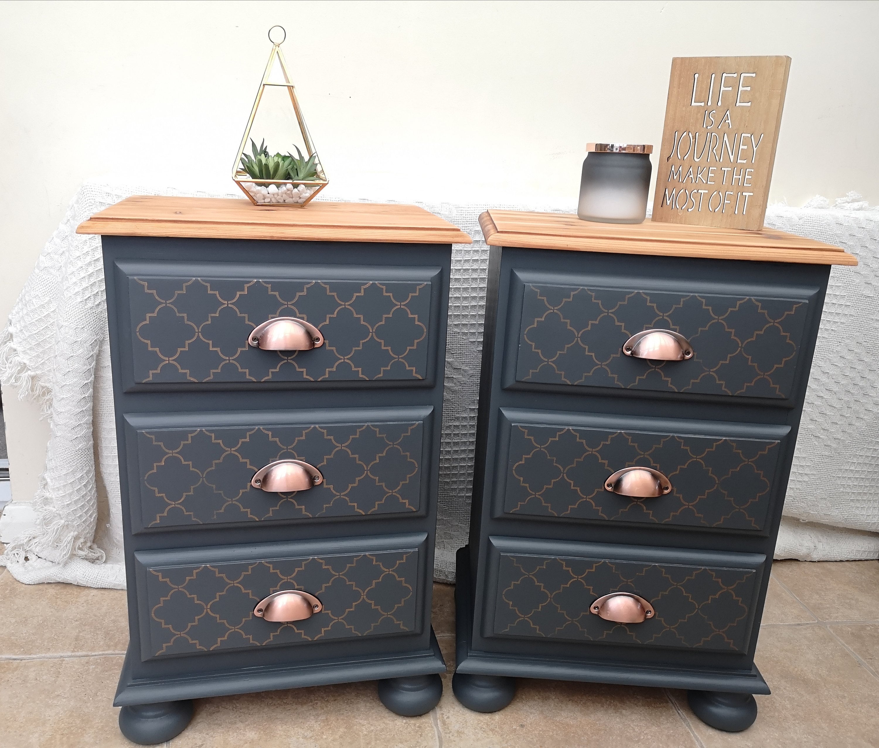 Bedside drawers pair SOLD | Etsy