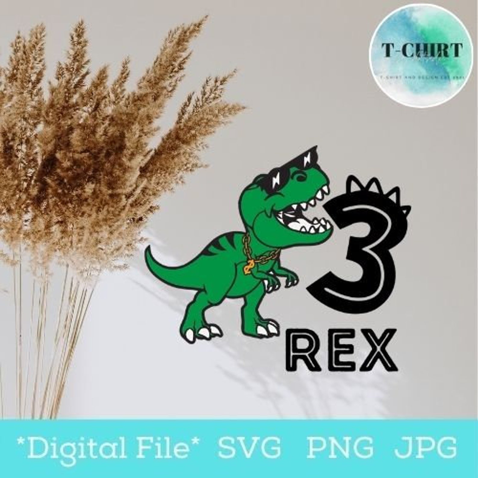 Download T Rex Birthday boy Svg Dinosaur 3rd Birthday Svg Three Rex | Etsy