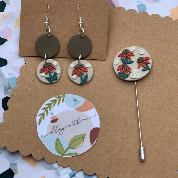 Clay Lapel Pin Etsy