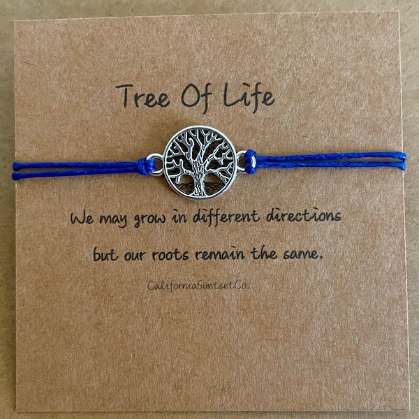 Tree of Life Bracelet, Him or Her Gift, Friendship Bracelet, Family Tree, Meaningful Gift, Family Bracelet, Handmade