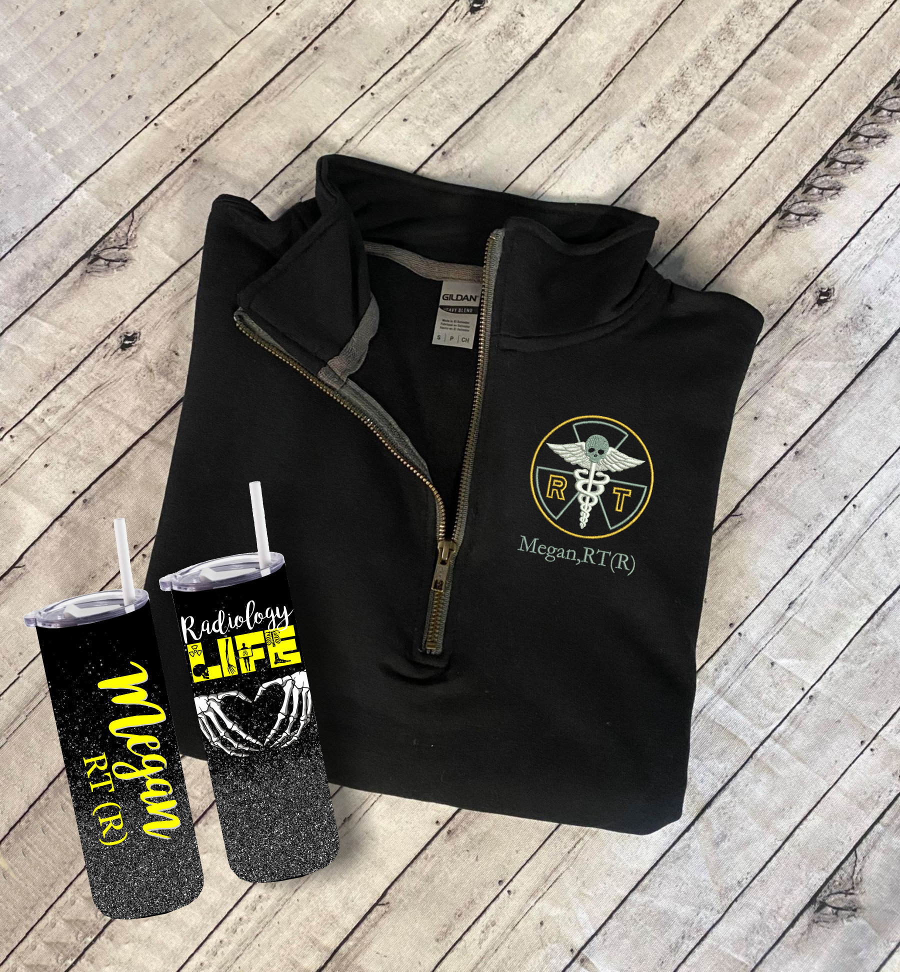 Set Tumbler & RAD Tech Jacket 1/4 Zip Rt Tech Gear RTT Jacket Etsy UK