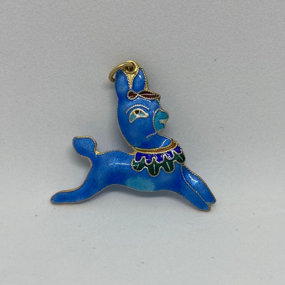 Adorable Vintage Jewelry Enamel on Sterling Silve… - image 8