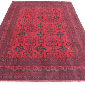 Afghan Bokhara Rug, Turkmen Handmade Wool Rug, Khal Mohammadi Khamyab rug, Oriental Rug, Living rom Bedroom Rug, Custom Size Afghan Area Rug