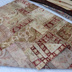 Turkish Patchwork Rugs 6'5x9'4 Ft Patchwork Gabbeh Rug/ Afghan Tribal Rug/ One of a Kind Rug ...