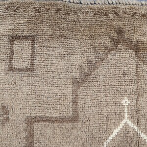 Tappeto vintage afgano 2'8x4'6 piedi/Tappeto in terracotta/Tappeto in lana fatto a mano/Tappeto a pelo corto, effetto anticato e sbiadito/Tappeto orientale/Tappeto per soggiorno/Tappeto per camera da letto immagine 9