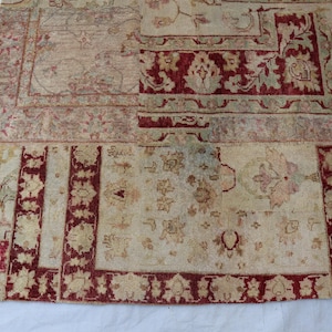 Turkish Patchwork Rugs 6'5x9'4 Ft Patchwork Gabbeh Rug/ Afghan Tribal Rug/ One of a Kind Rug ...