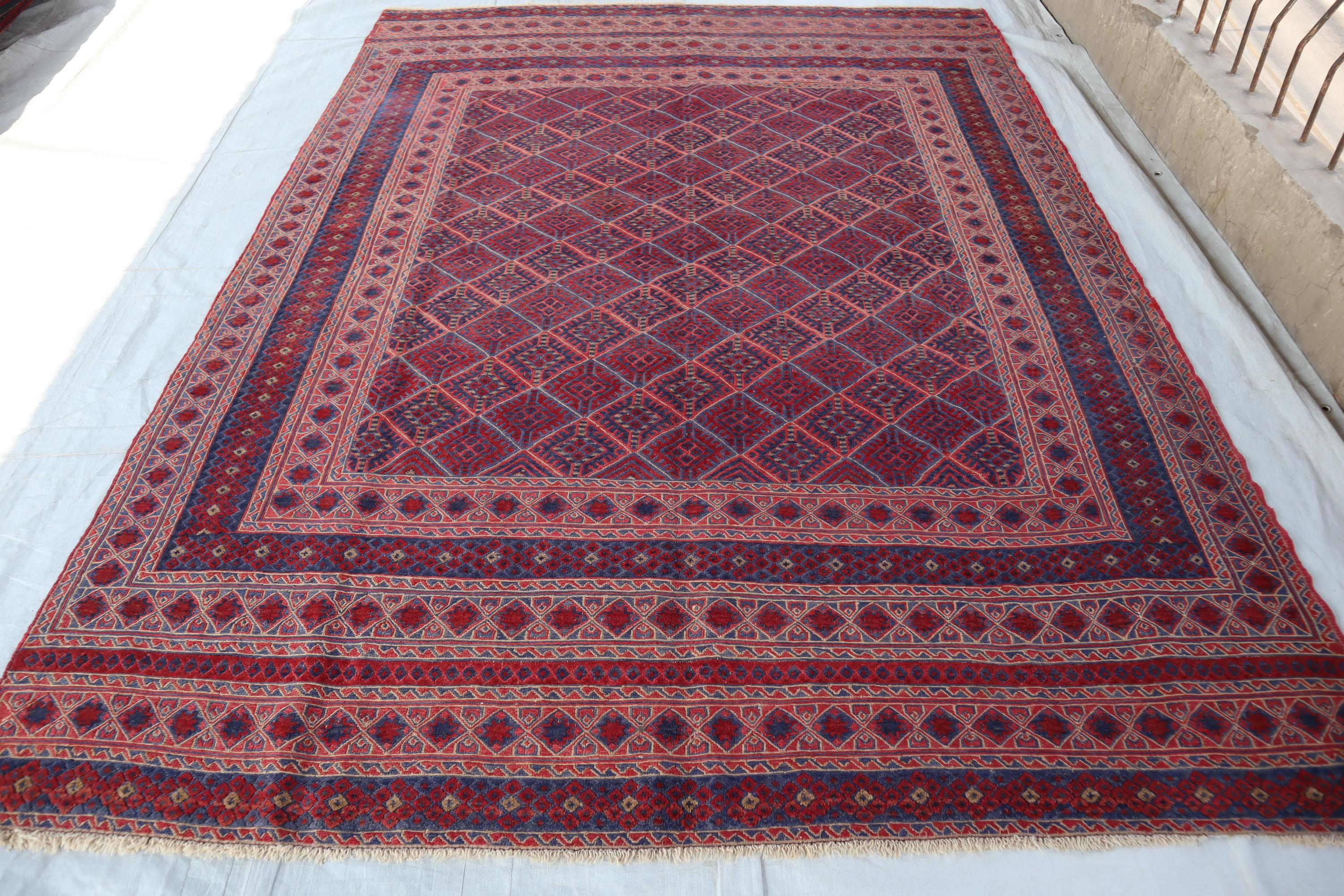 ビンテージ　アフガンラグ キリム　アンティーク 敷物　インテリア ビンテージ アフガンラグ キリム アンティーク 敷物 インテリア