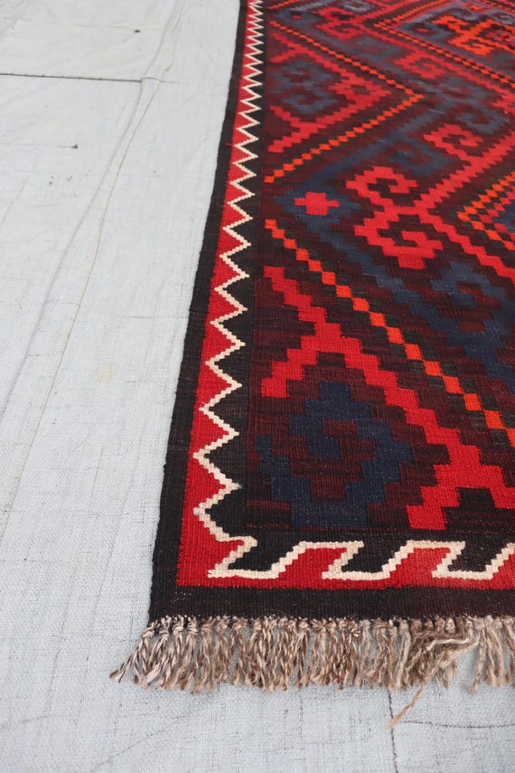 Afghan Handmade Kilim Rug, 6x9 Ft Living Room Rug, Bedroom Area