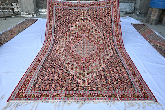 ラグ・カーペット Afghan Hodrang Kilim 7x10 Afghan Rug, Kilim Rug, Flatweave Rug, Maimana Rug, Tribal Rug