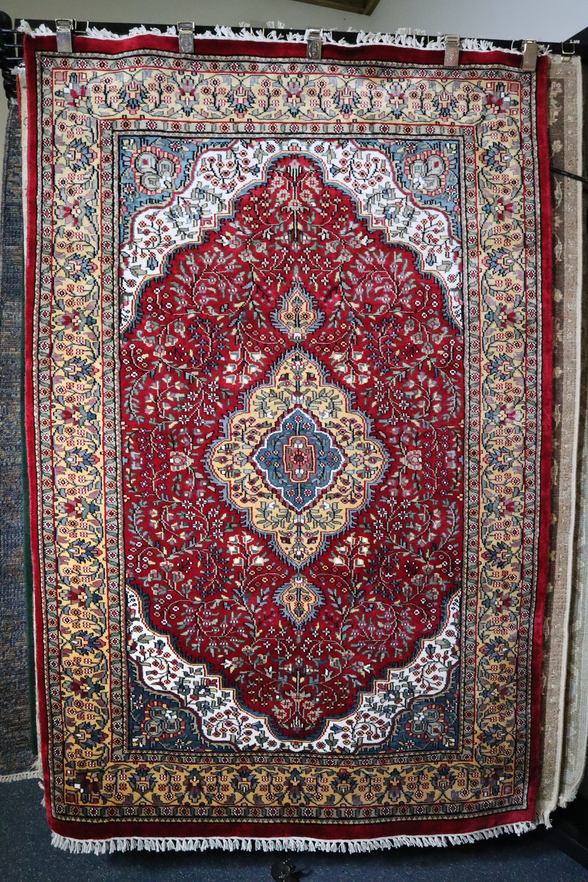 4'0 x 6'0 ft. Jammu Kashmir Hand Knotted Etsy