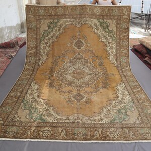 Antiker Kaukasier Teppich 2,3x3m, Handgeknüpfter Stammesteppich, Boho Teppich, Teppich für Schlafzimmer, Wohnzimmer
