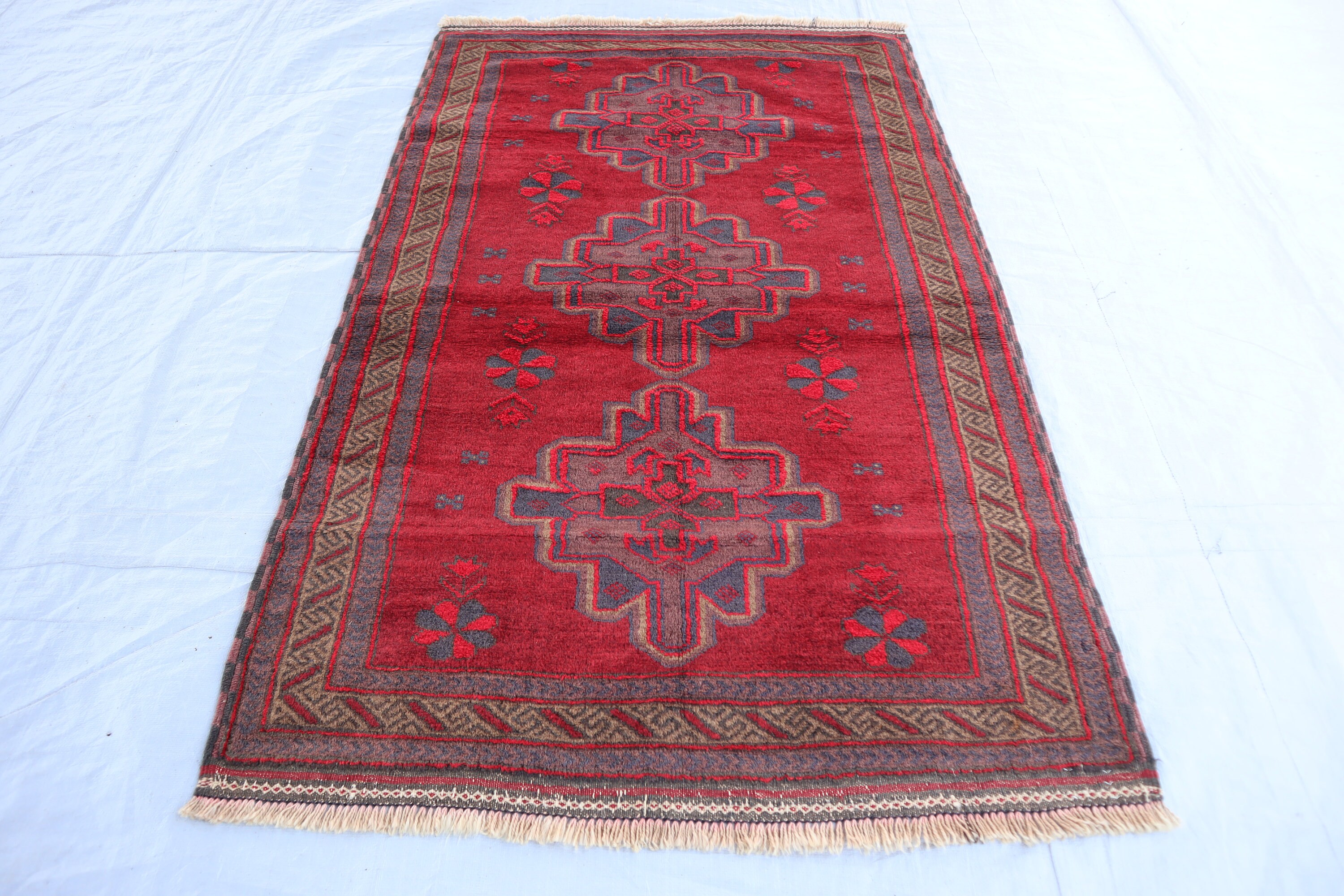 ラグ・カーペット Afghan baluch taimani rug Baluch Afghan Taimani Tribe, 40″x50″, D0920 – DECORUM
