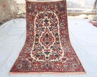 2'9x5'3 ft Turkish Oriental Rug, Afghan Handmade Wool Vintage rug, Natural dyes Wool Area Rug, Oriental Rug, Home Decor, Bohemian Boho Rug